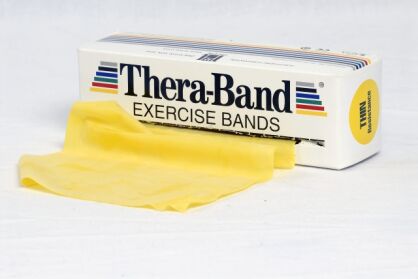 TAŚMA LATEKSOWA THERA BAND 5,5M ŻÓŁTA
