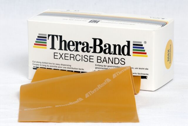 TAŚMA LATEKSOWA THERA BAND 5,5M ZŁOTA